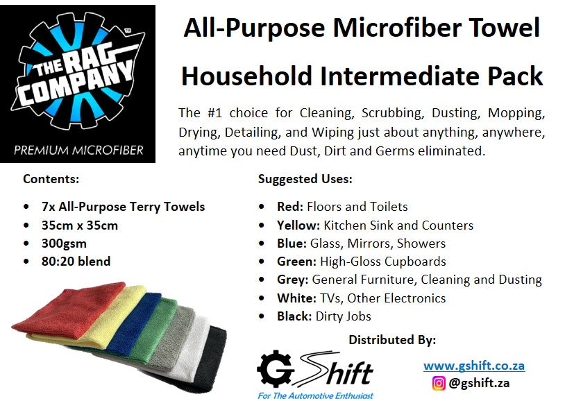 G Shift All-Purpose Microfiber Towel Household Intermediate Pack